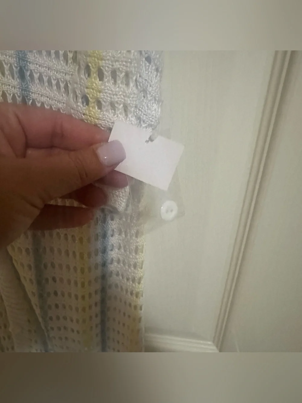 New Women’s Long Knit‎ Crochet Cardigan Coverup White Blue Yellow Boho Beach L.